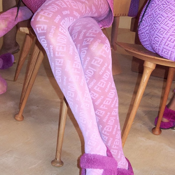 FENDI SKIMS logo tights XXS